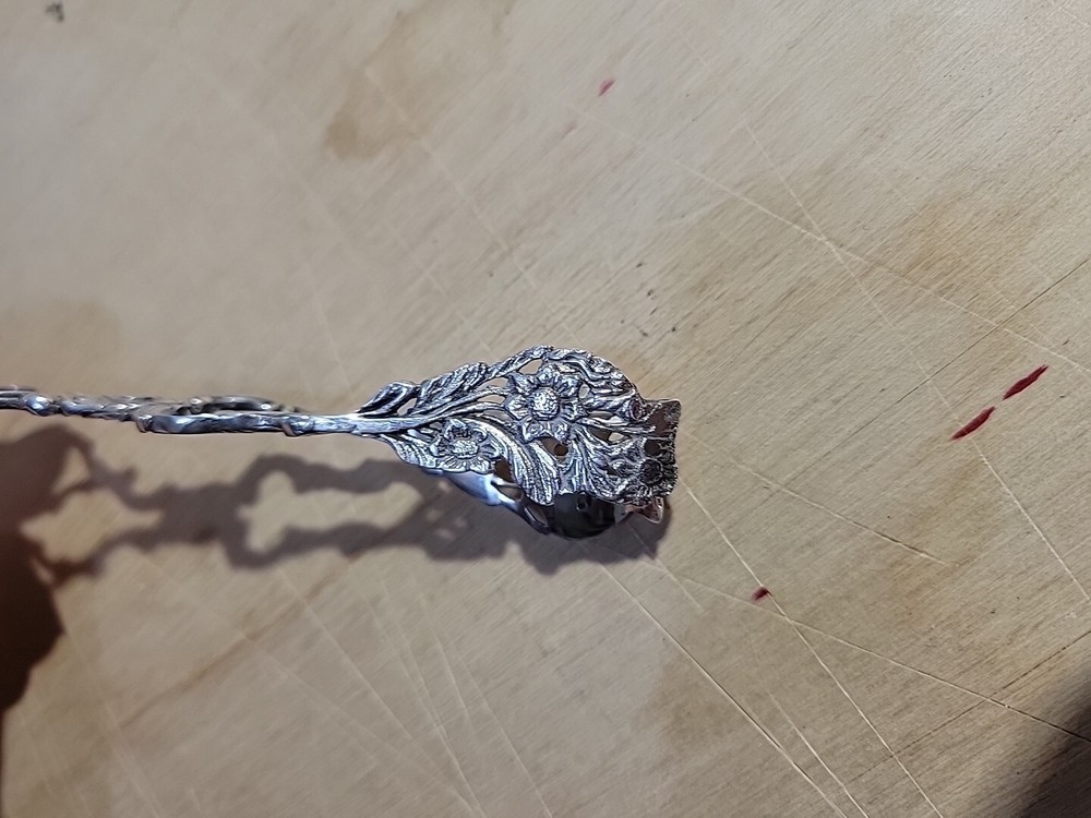 Antique Silver Spaghettis Clipper, .835 Silver