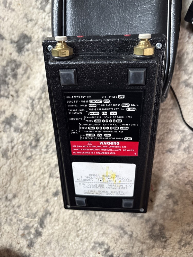 OMEGA PCL-200 Precision Pressure Calibrator