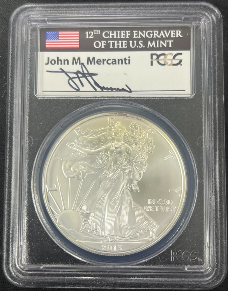 2013 Silver Eagle $1 PCGS MS70 First Strike