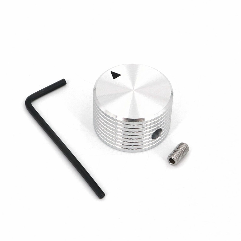 10PCS SOLID Aluminum Amplifier Control VOLUME Rotary Cap Potentiometer Knob 6mm