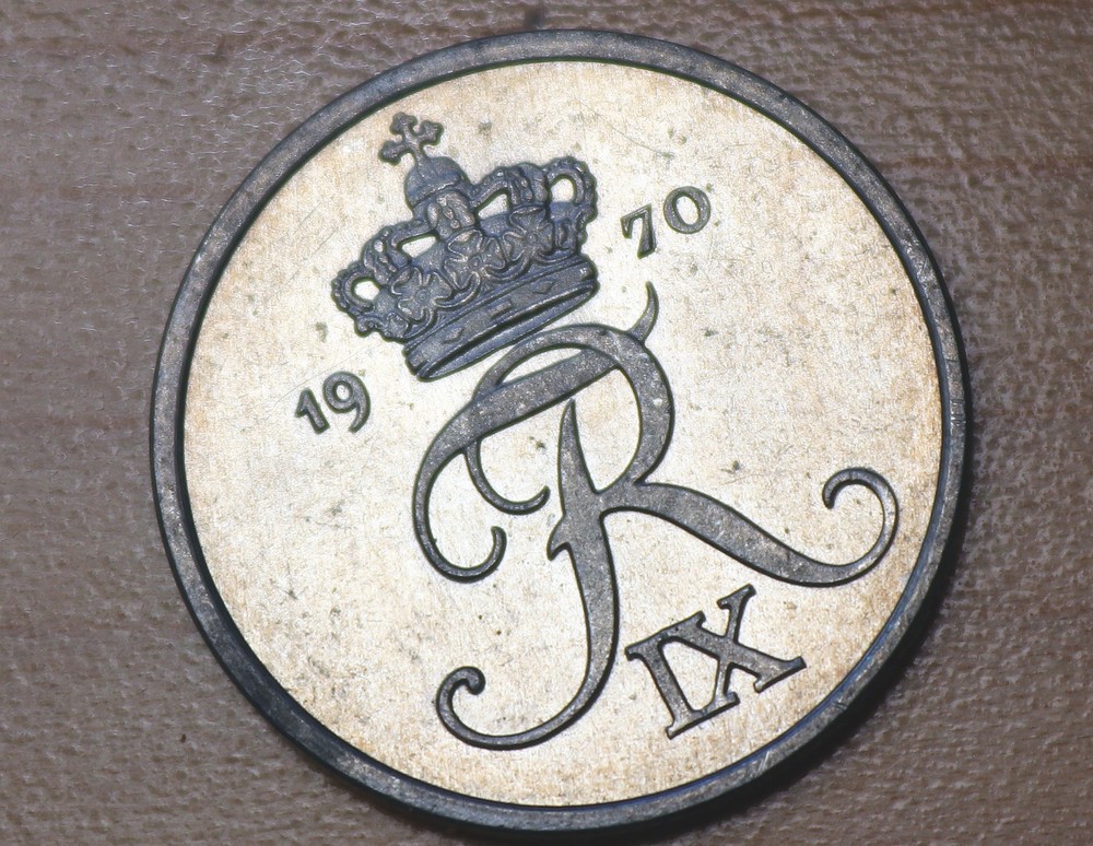 1970 Denmark 2 Ore Unc.