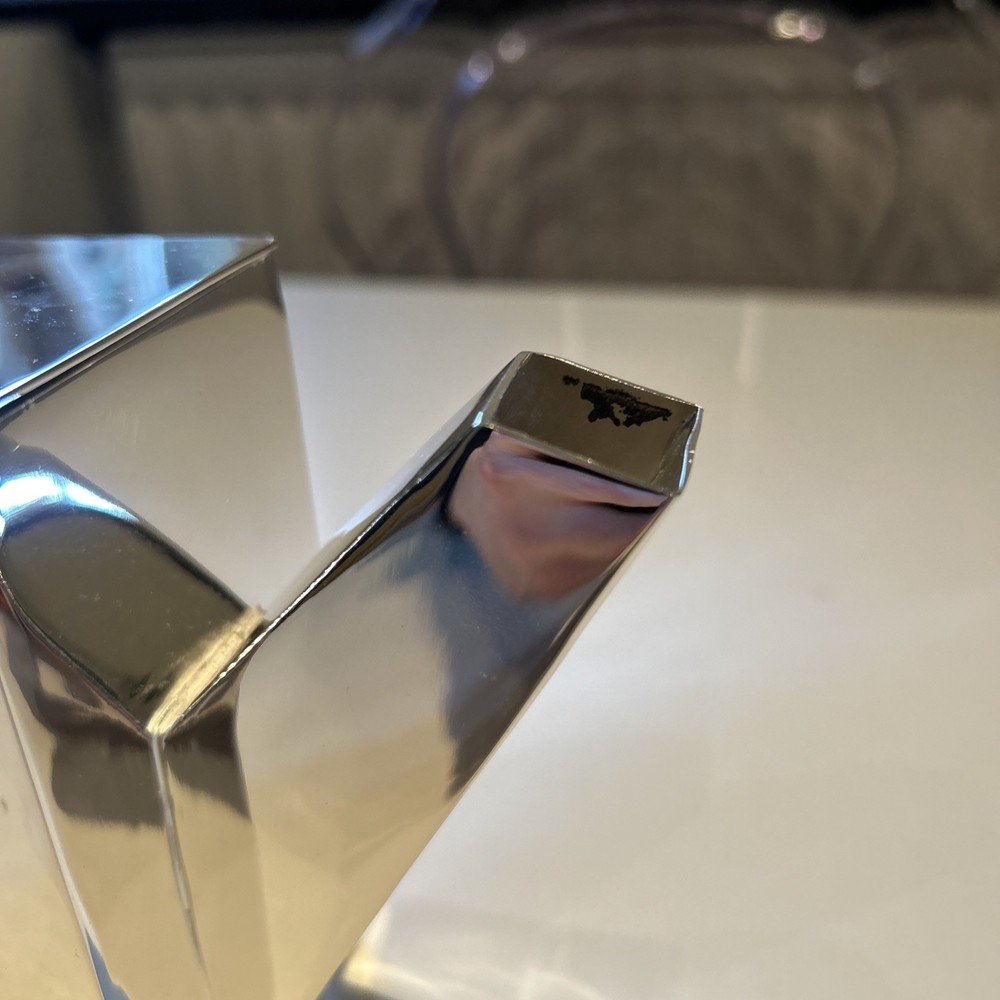 Silver Plated Art Deco Christopher Dresser Style Rectangular unusual Shape Rare