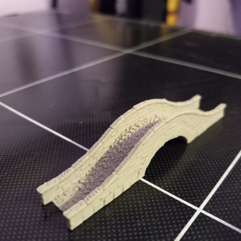 Pedestrian Path Walk Stone Bridge N Scale 1:160