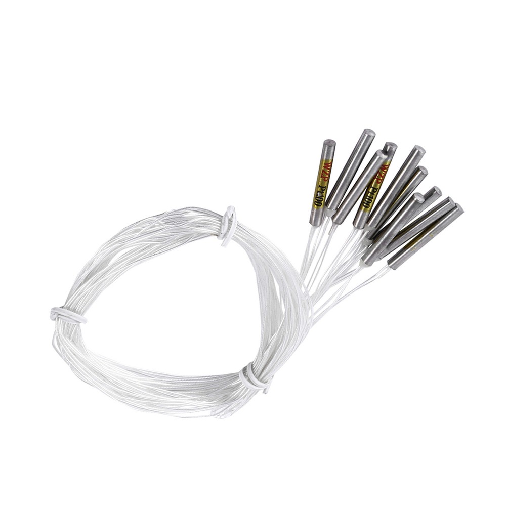 10pcs PT100 Waterproof Sensor Probe For Temperature Controller 4x30mmx50cm Probe