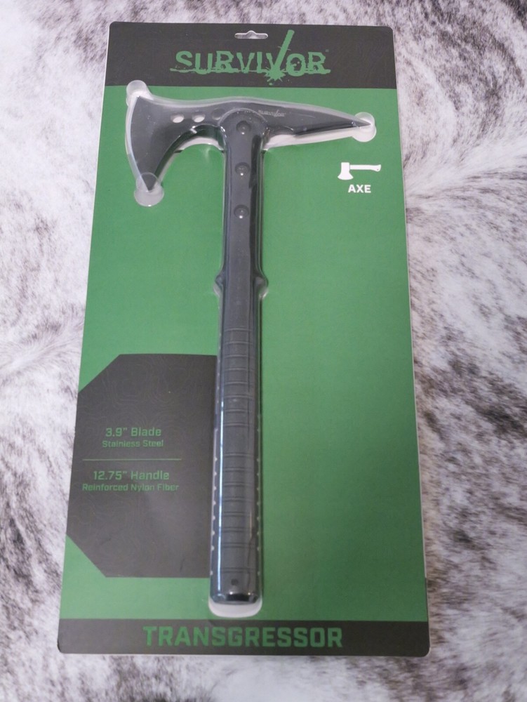 15" Tactical Modern Tomahawk Axe Black Firefighter Swat Survival Hatchet Sharp