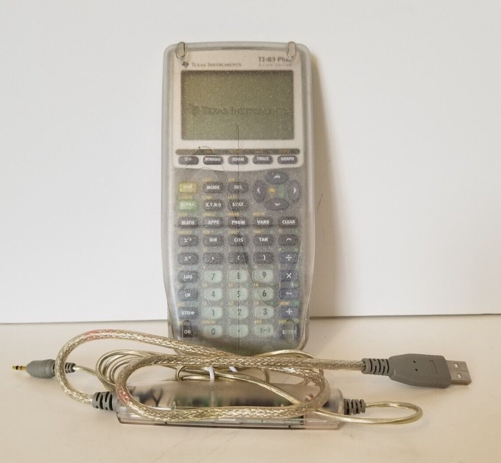 Texas Instruments TI-83 Plus Silver Edition Graphing Calculator Tested Working