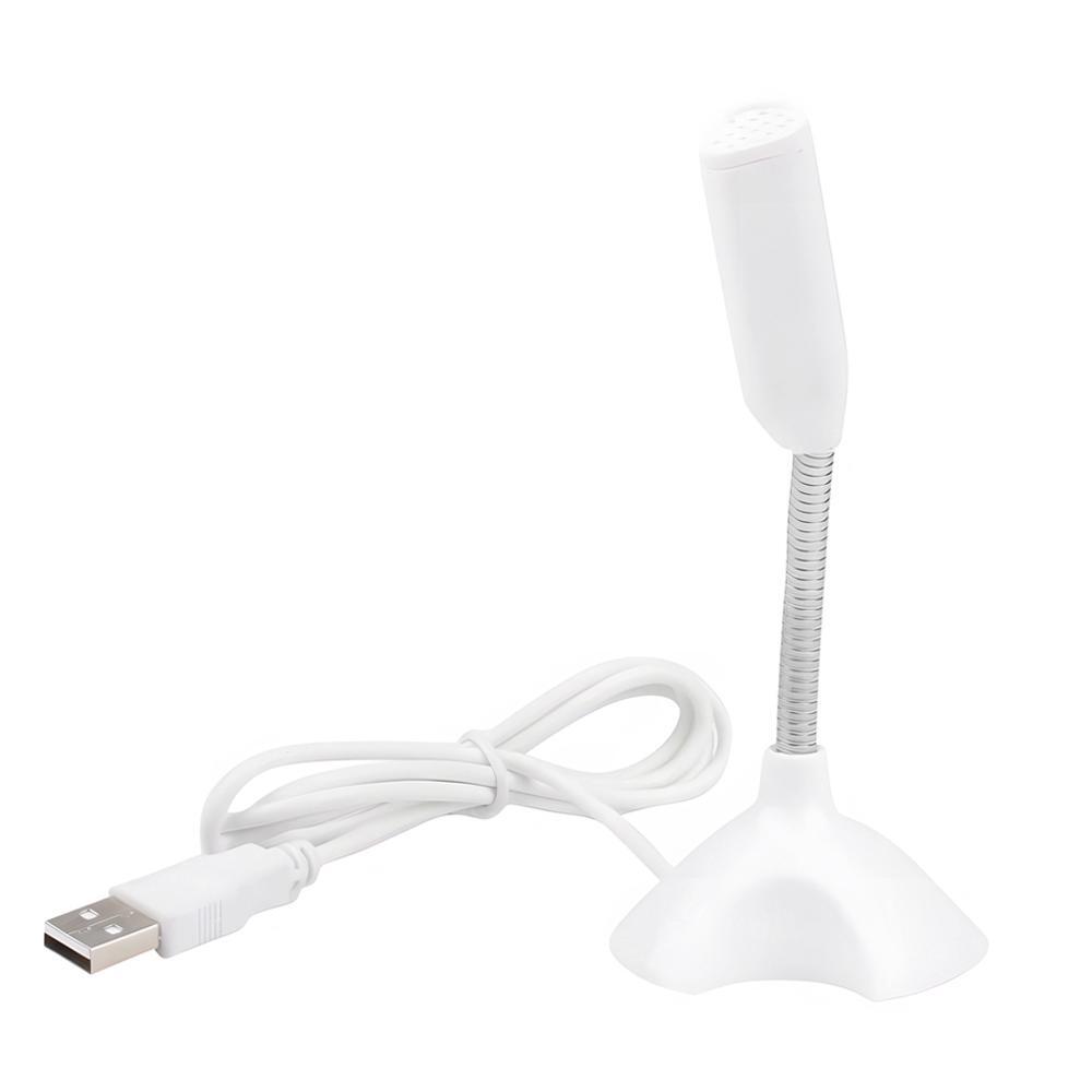 Computer microphone connects via USB, easy to operate, compact