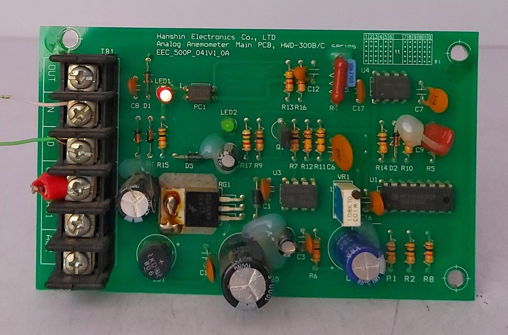 Hanshin Electronics Co. Ltd. HWD-300B/C Analog Anemometer Marin PCB