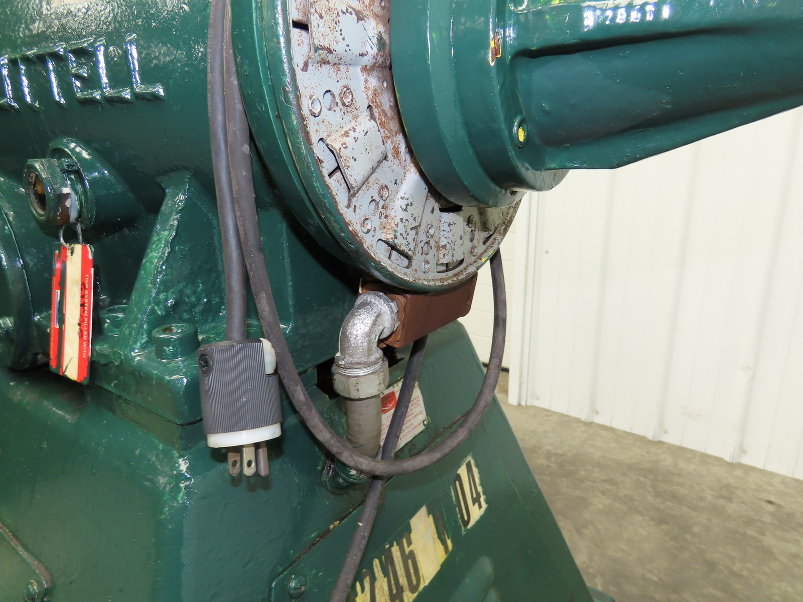 FJ Littell Machine 25-12 Coil Stock Uncoiler 2500lbs 20"ID 12"W Decoiler W/Brake