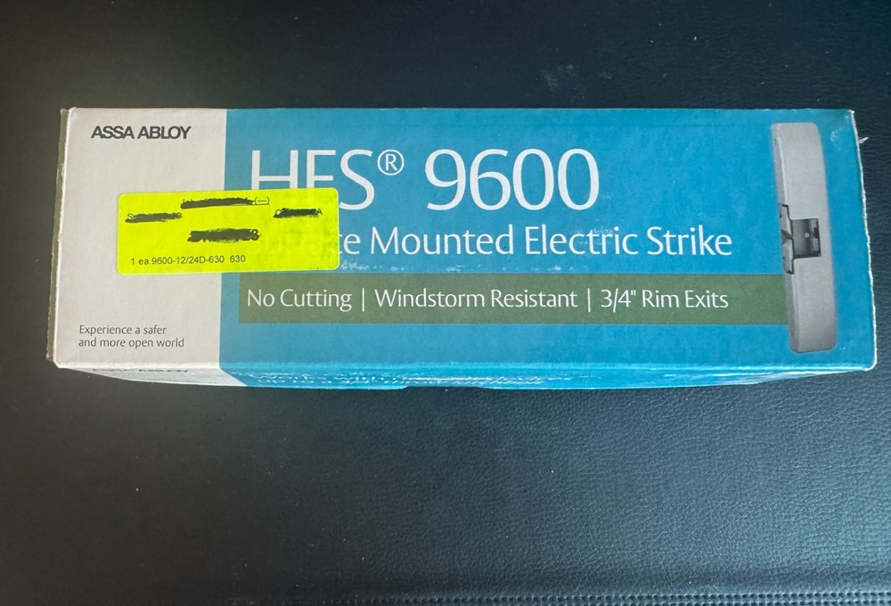 ASSA ABLOY HES 9600 Surface Mounted 3/4" Rim Exit Electric Strike