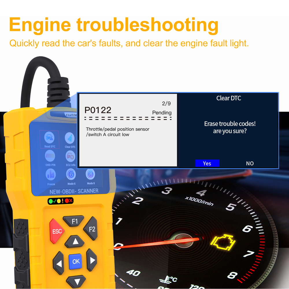 TopDiag T600 Automotive Automamatic OBD2 Scanner OBD Code Reader Cloud Pinrting