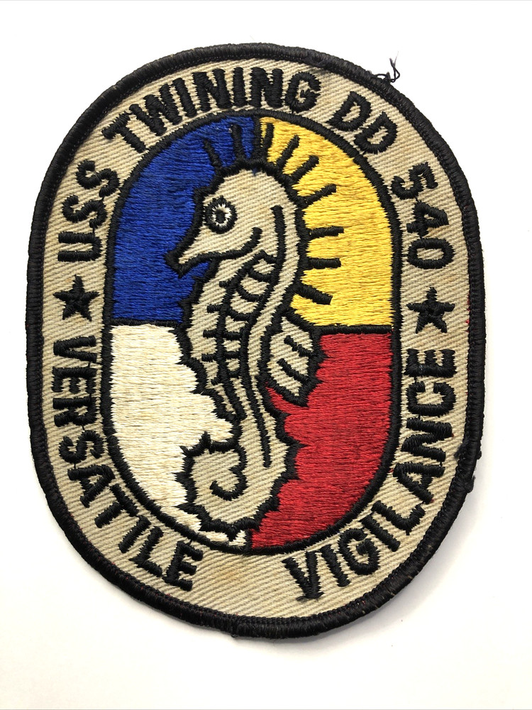 VTG US Navy USS Twining DD 540 Versatile Vigilance Patch 5"