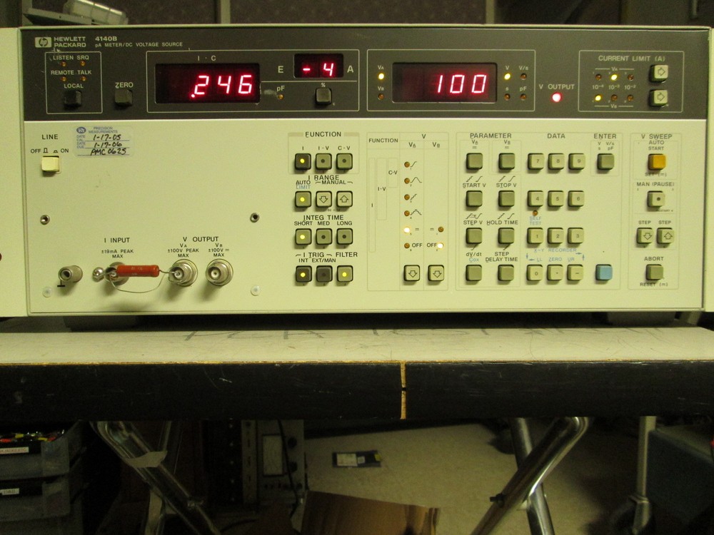 HP4140B picoAmper Meter with DC Voltage Source TESTED! +/-100VDC GPIB interface