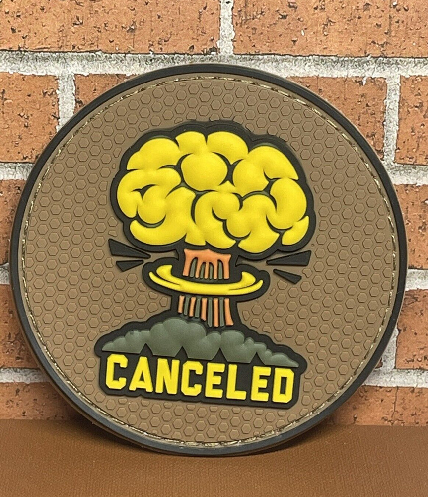 Tactical Morale Patch - PVC Canceled Patch - Meme Military Gun Patch
