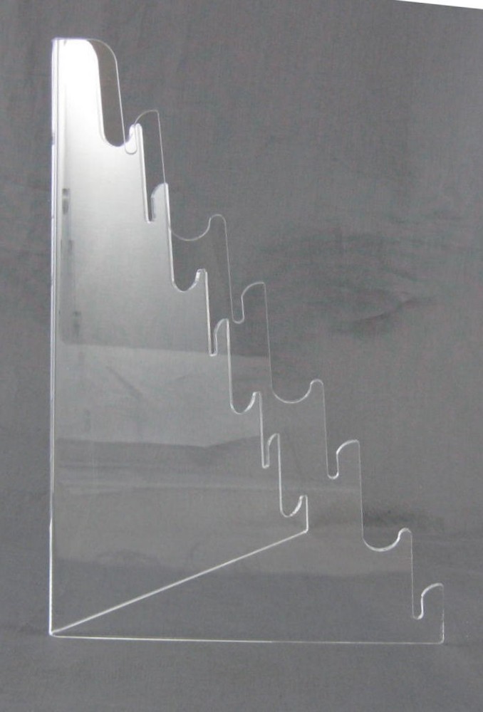 Multi Tier Knife Holder Clear Plastic Display Stand