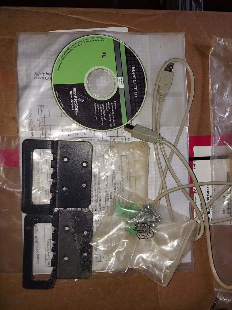 Liebert/Vertive/Emerson GXT3 rack mount ears and accessories
