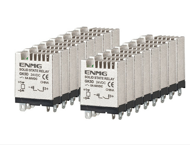 Small 12-24VDC solid state relay rail type GK5D6124 DC control DC 5A 60VDC