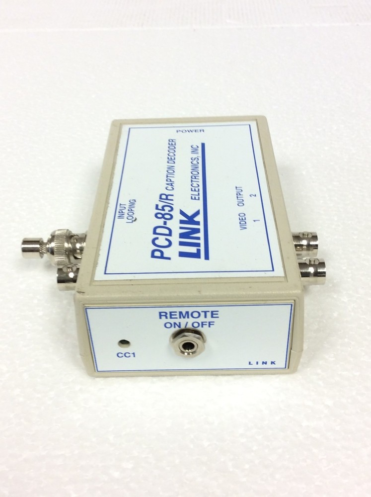 Link Electronics PCD-85/R Portable Closed Caption Decoder w/ Ac Adapter, WORKING