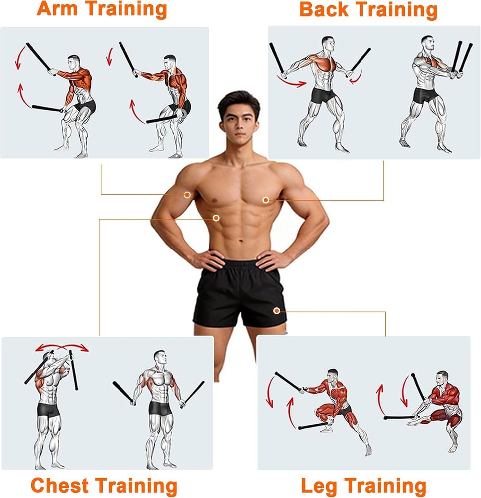Ropeless Battle Ropes - Load-Adjustable, Slip-Resistant Design, Portable & Easy