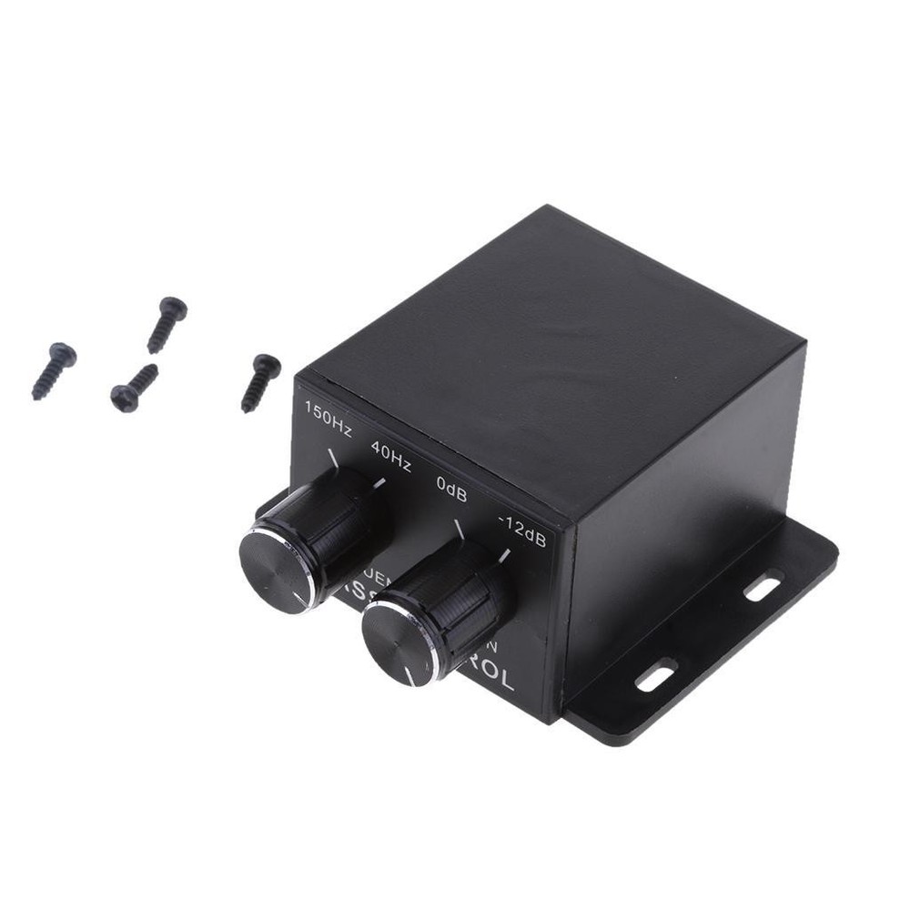 Car Home Amplifier Subwoofer Equalizer Crossover RCA Adjust Line Level Volume