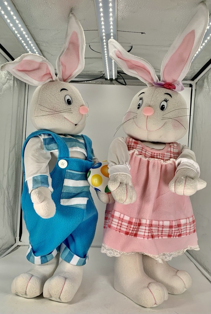 Vintage Easter Bunny Rabbit Door Greeter Two 32”