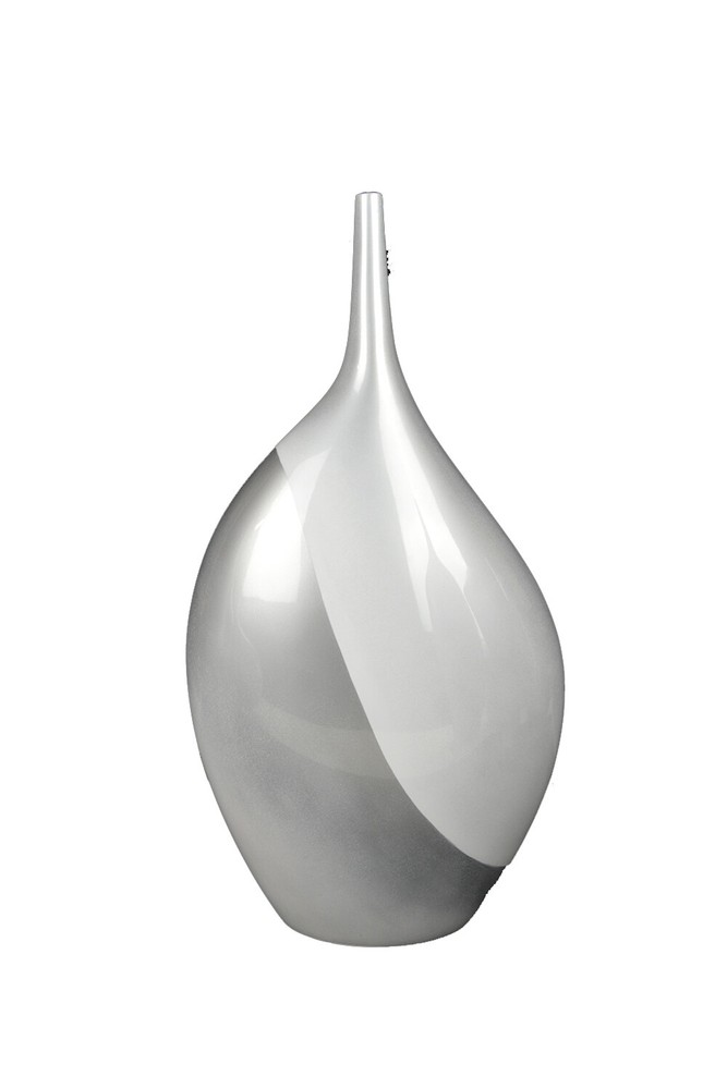 Vase - Abstract Lacquer White Vase.