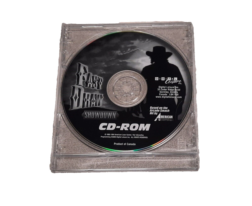 Fast Draw Showdown 1990 PC Game CD-Rom By Digital Leisure 2003