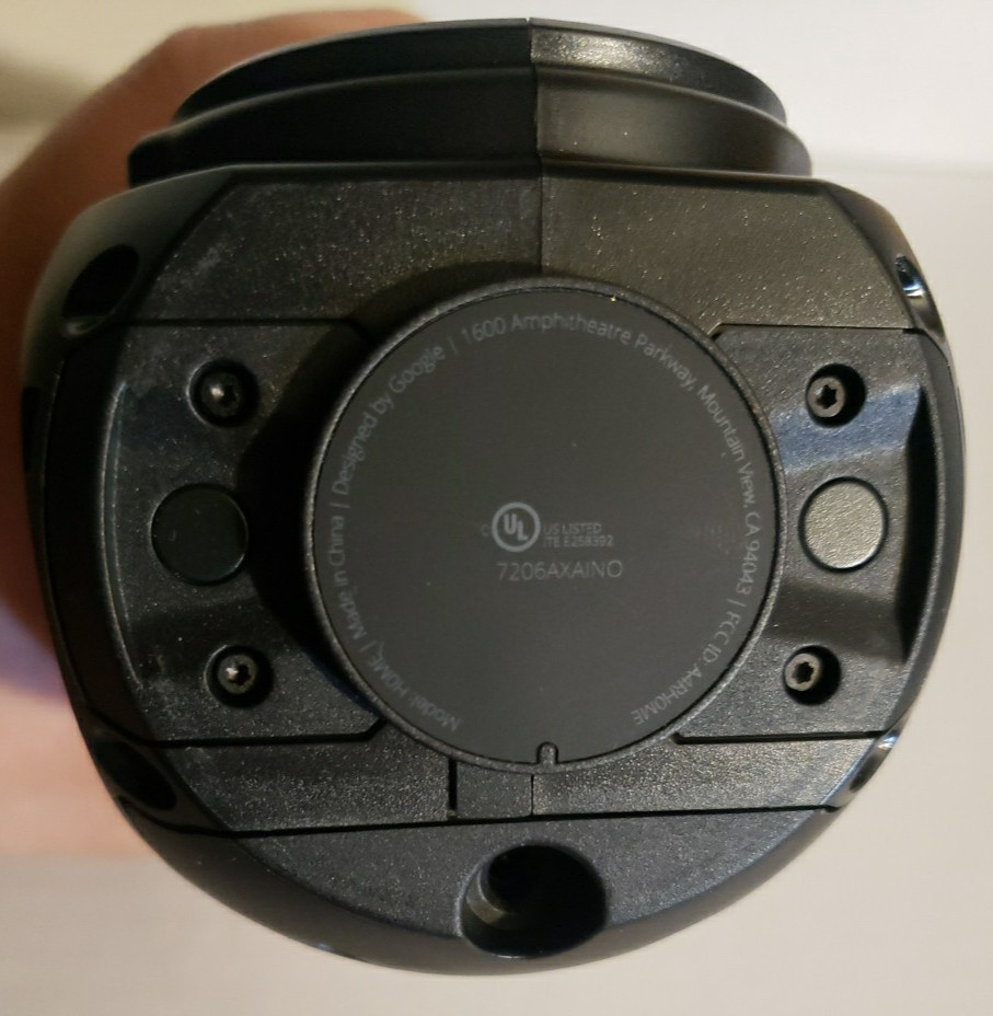 Google Home Smart Assistant Speaker White/Slate - No Power Cable UnTested