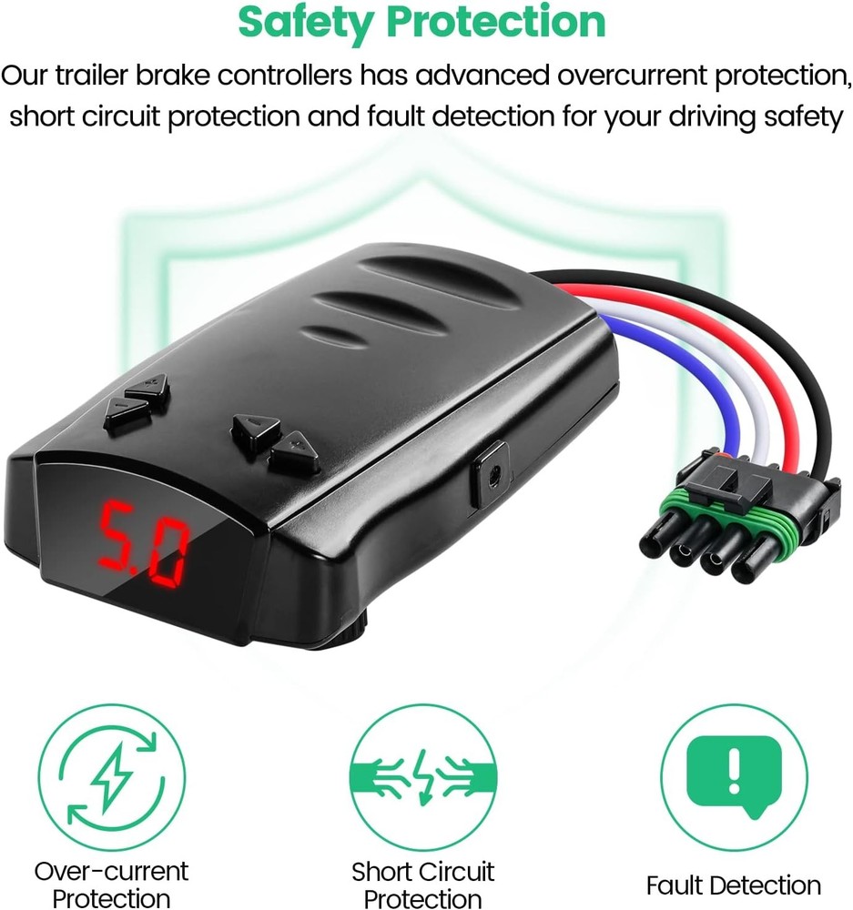 Trailer Brake Controller, Time-Delay Brake Controller Axle Trailers,Protection