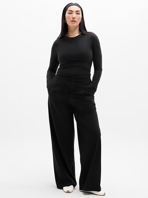 ATHLETA Pinnacle High Rise Trouser  Plus 20 | Black Pant #472041 NEW