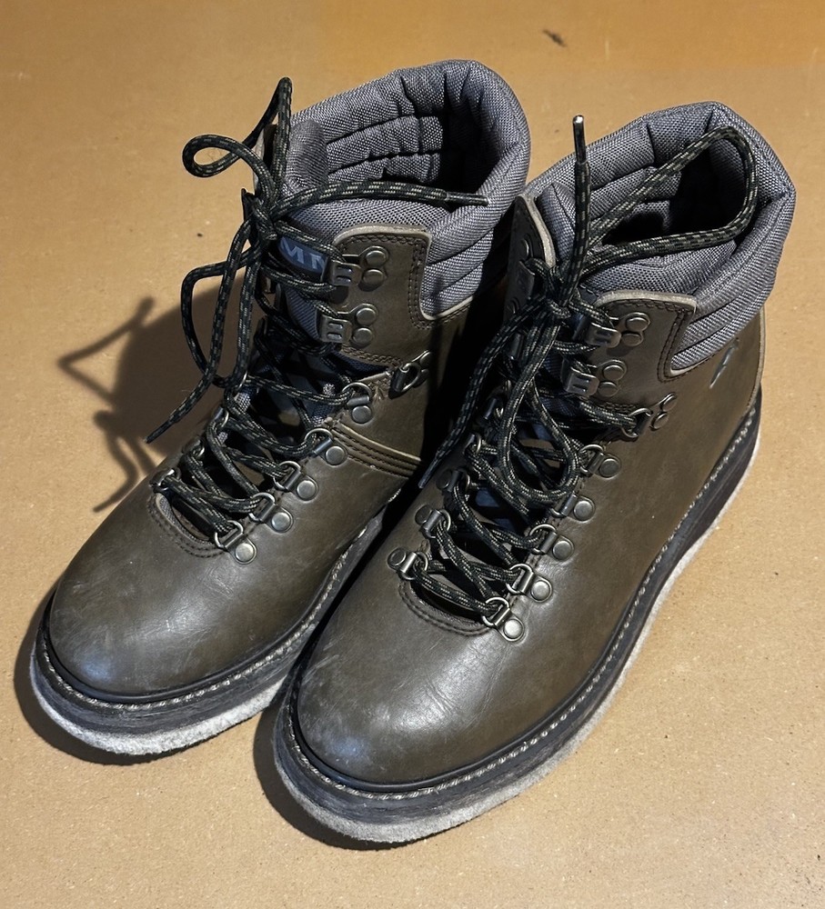 Simms Leather Wading Boots - Felt Sole - Size 7