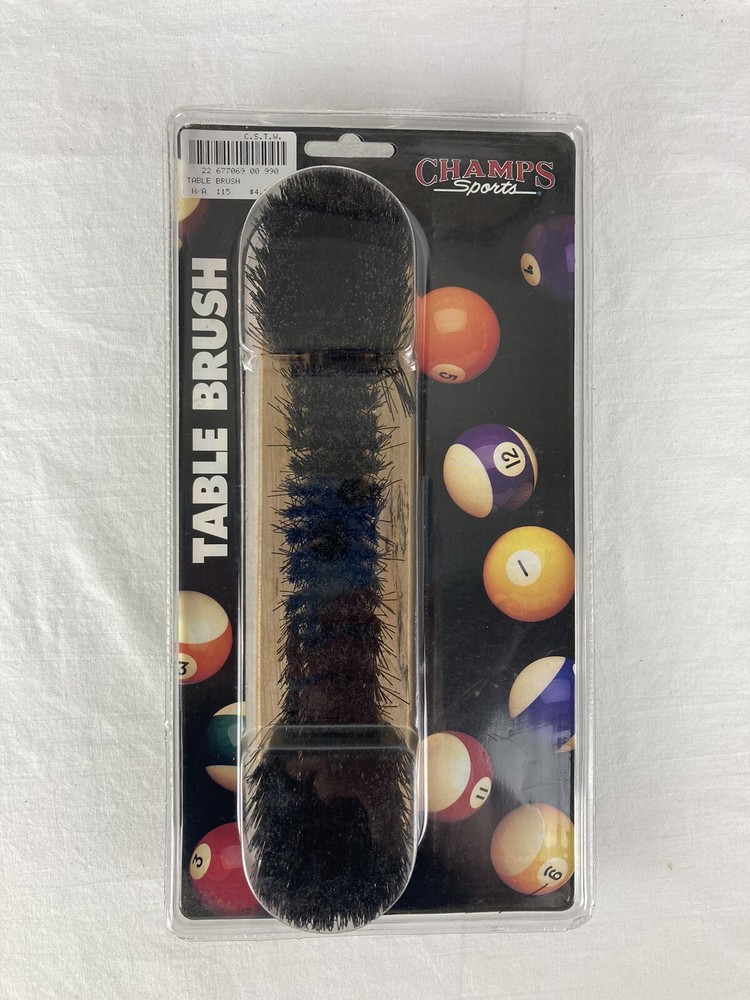 New! Champs Deluxe Wood 9" Table Brush - Pool Table Felt Cleaner