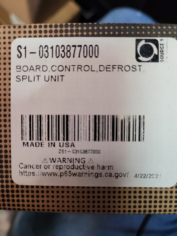 S1-03103877000 Defrost Control Board from Source1