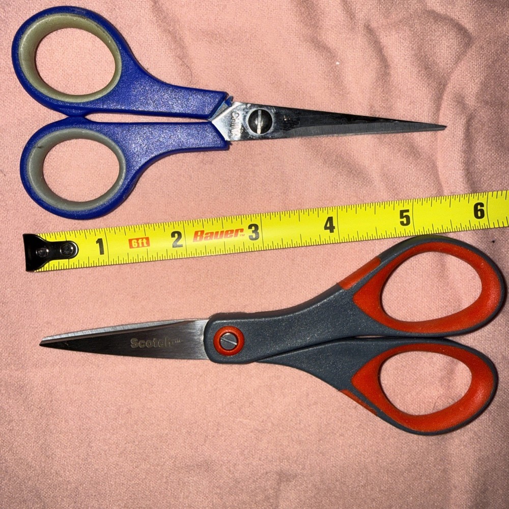 Large Assortment Of Small Scissors, Mixed Brands, 7 Pair
