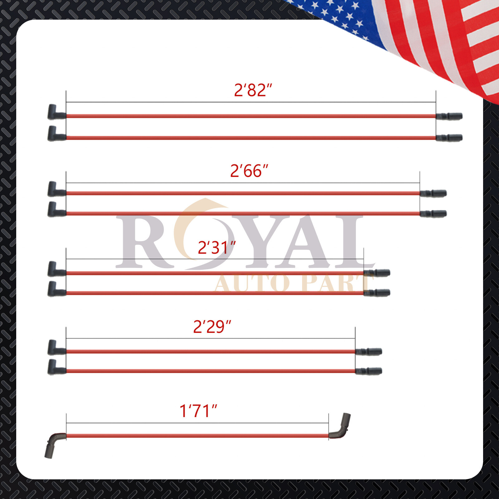 GM02 Distributor & ACDelco Spark Plugs & Wires for 96-05 Chevy GMC Truck 4.3L