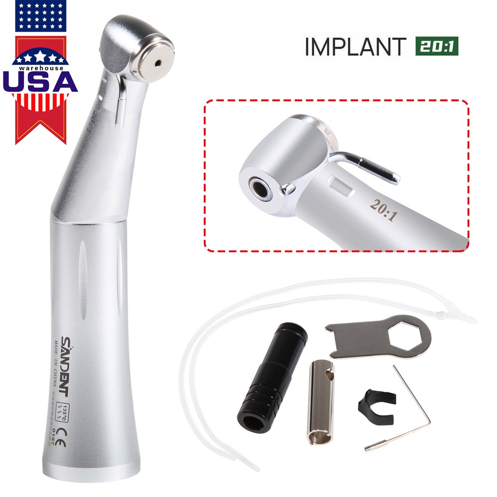Dental 20:1 Reduction Implant Contra Angle E-Type Handpiece