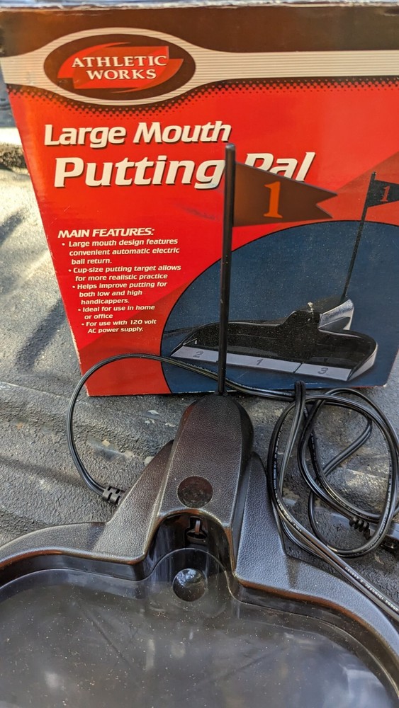 Athletic Works Putting Pal Automatic Return Golf Tool Golfing Putt Practice Home