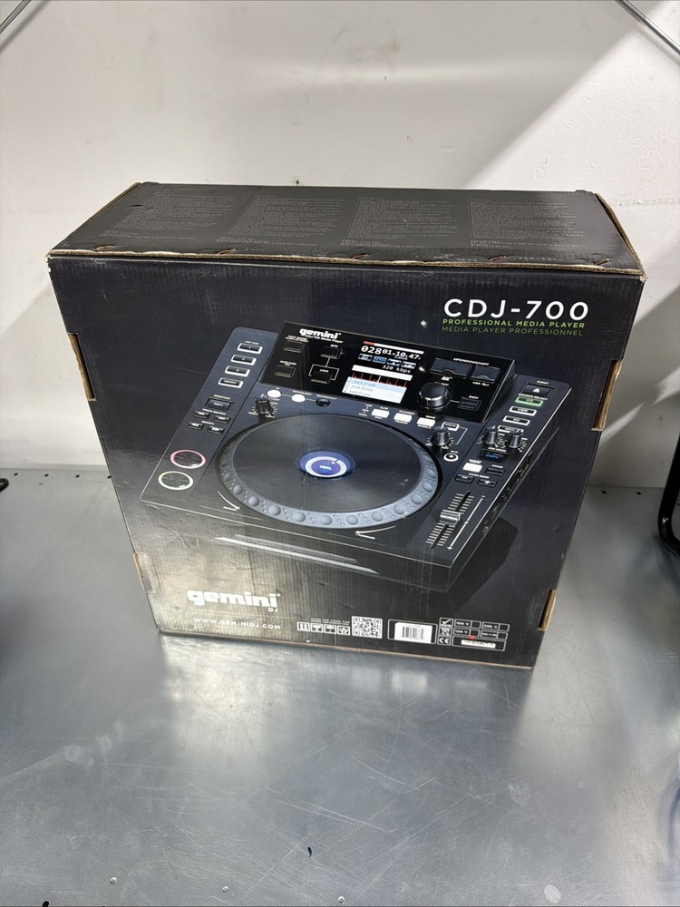 GEMINI CDJ-700 MEDIA PLAYER - TESTED - OPEN BOX - READ!