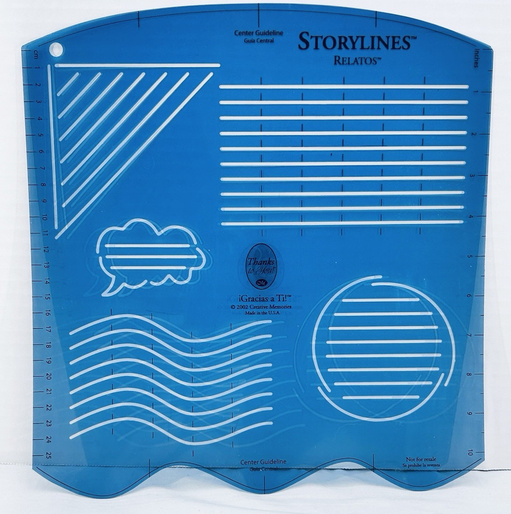 Creative Memories Custom Cutting System Mat Storyline Corners 'n Borders