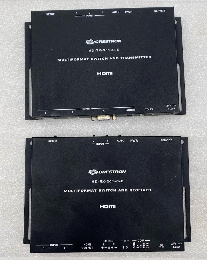 Crestron HD-TX-301-C-E Transmitter with HD-RX-201-C-E Receiver