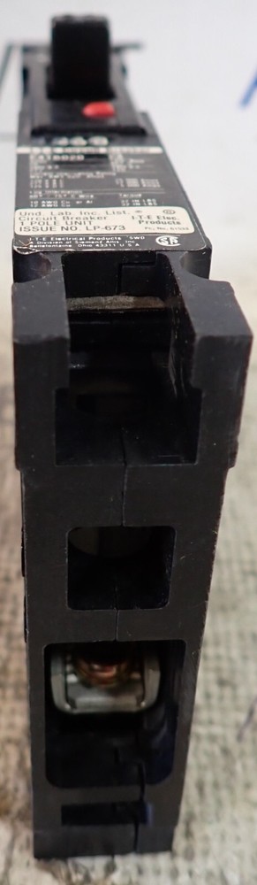 I-T-E Circuit Breaker E41B020 Type E4 20A 22kA @ 277VAC 1 Pole Unit - TESTED