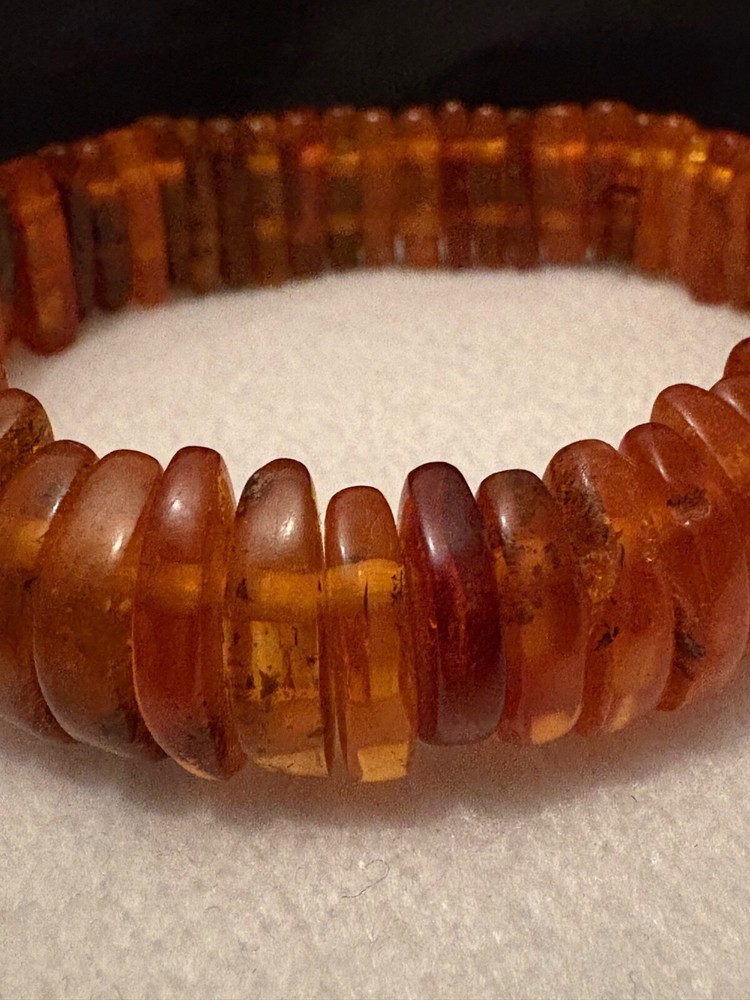 Genuine Amber Bracelet. Old Work. goat specimens.