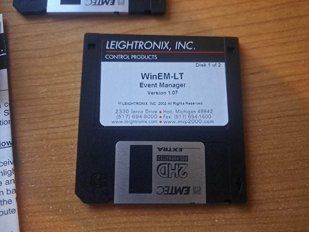leightronix Control Products WinEM-LT MANAGER SOFTWARE