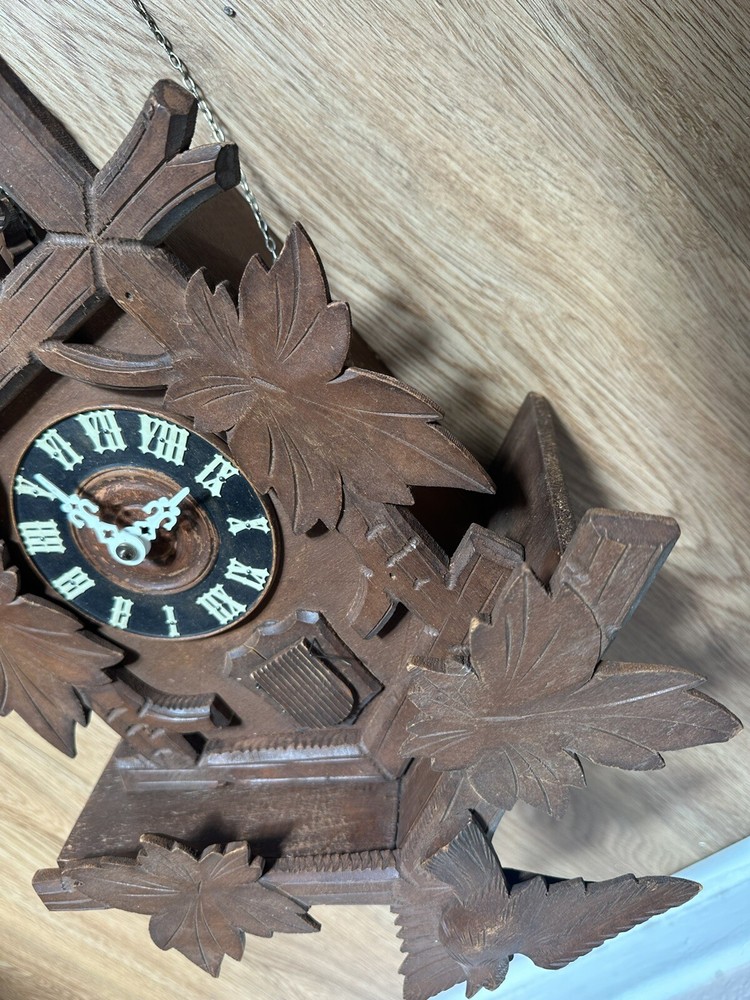 Vintage Bavarian Clockworks Cuckoo Clock Untested