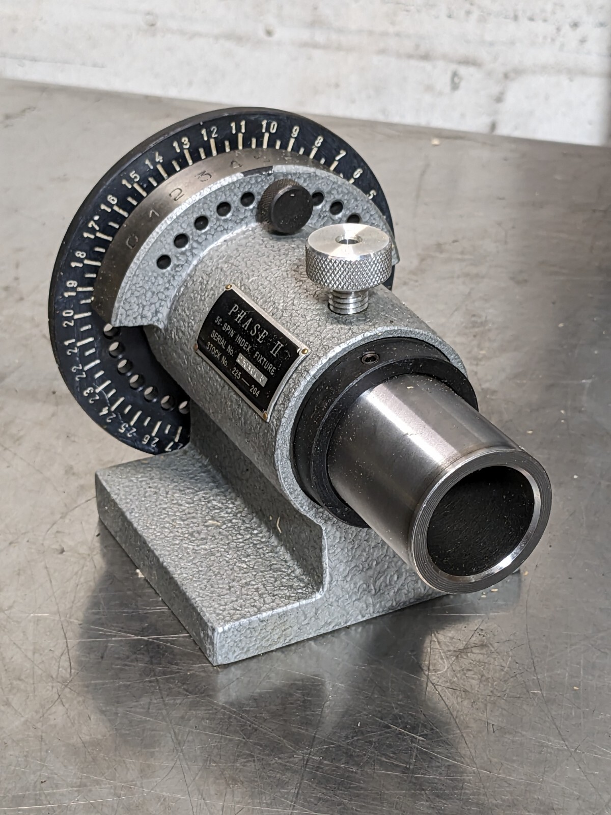 Phase II Spin Index Fixture for 5C Collets 1-1/8" Cap 225-204 Missing Parts