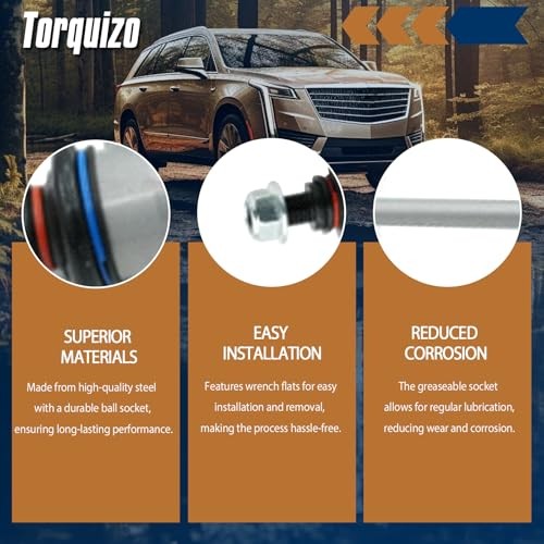 2Pcs Front Stabilizer Bar Link Sway Bar Links for Ford Focus 2000-2011 Replace#.