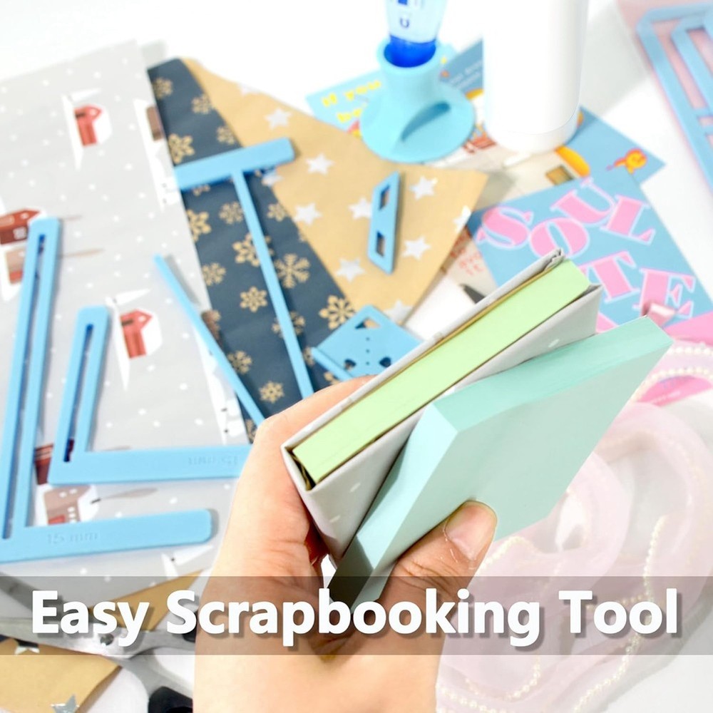 6Pcs Bookbinding Easy Scrapbooking Tool for , Great Stencils and2114