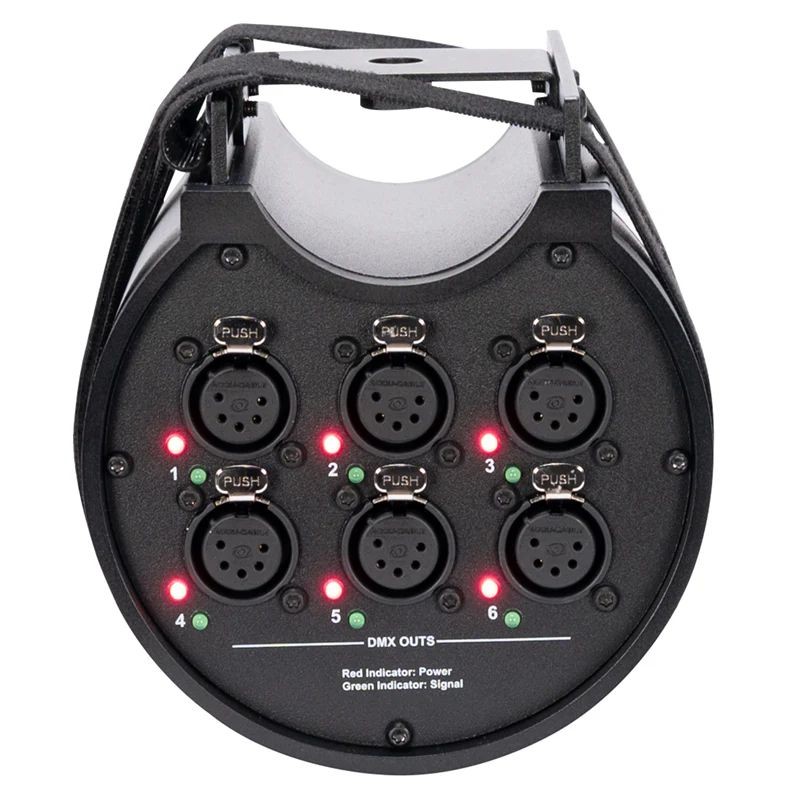 American DJ Data Distro 6; 6-way DMX and RDM split With Wired Digital Network