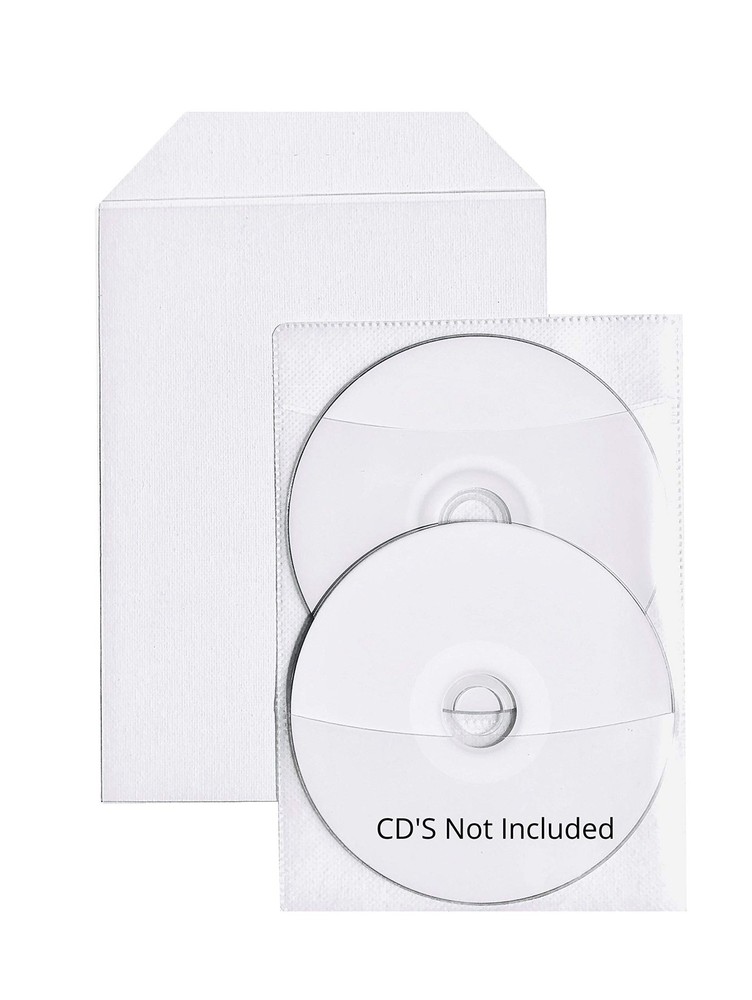 100 Clear CPP Movie Plastic Sleeves + 2 Disc 5 5/8" W X 7 1/2" L,