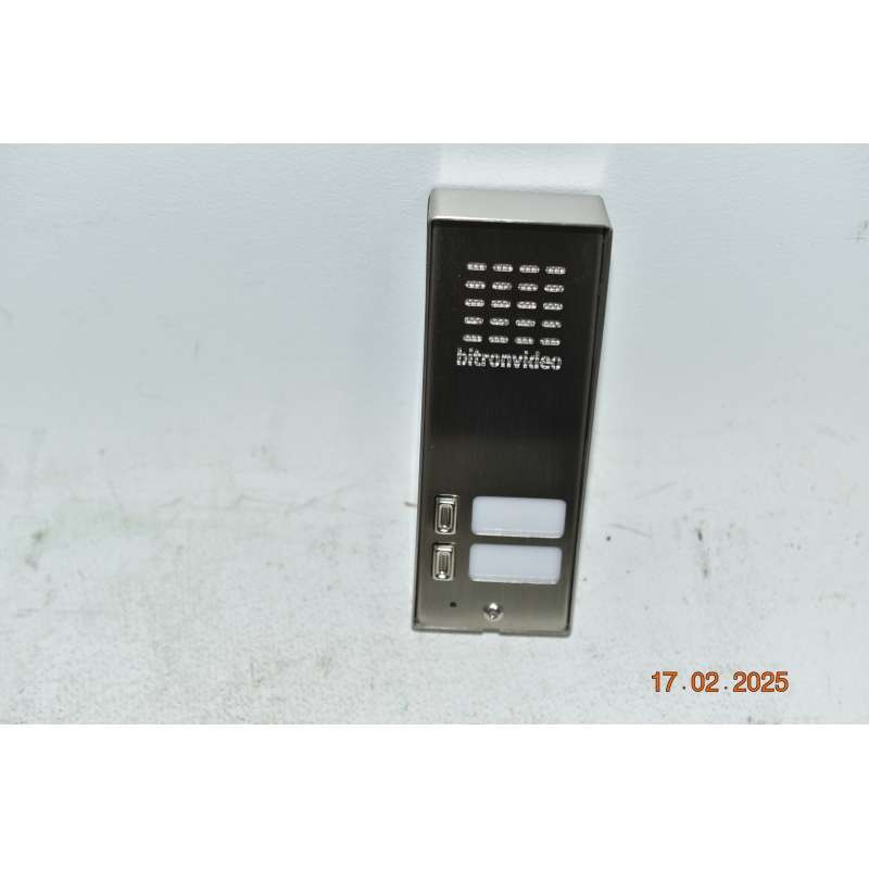 AV1191/002 BITRON Intercom Button Panel M-INOX Series AV1191 For 2 Users